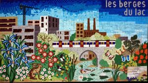 mosaique mr Verleyne et le club des jeunes de la ville de boissy saint léger