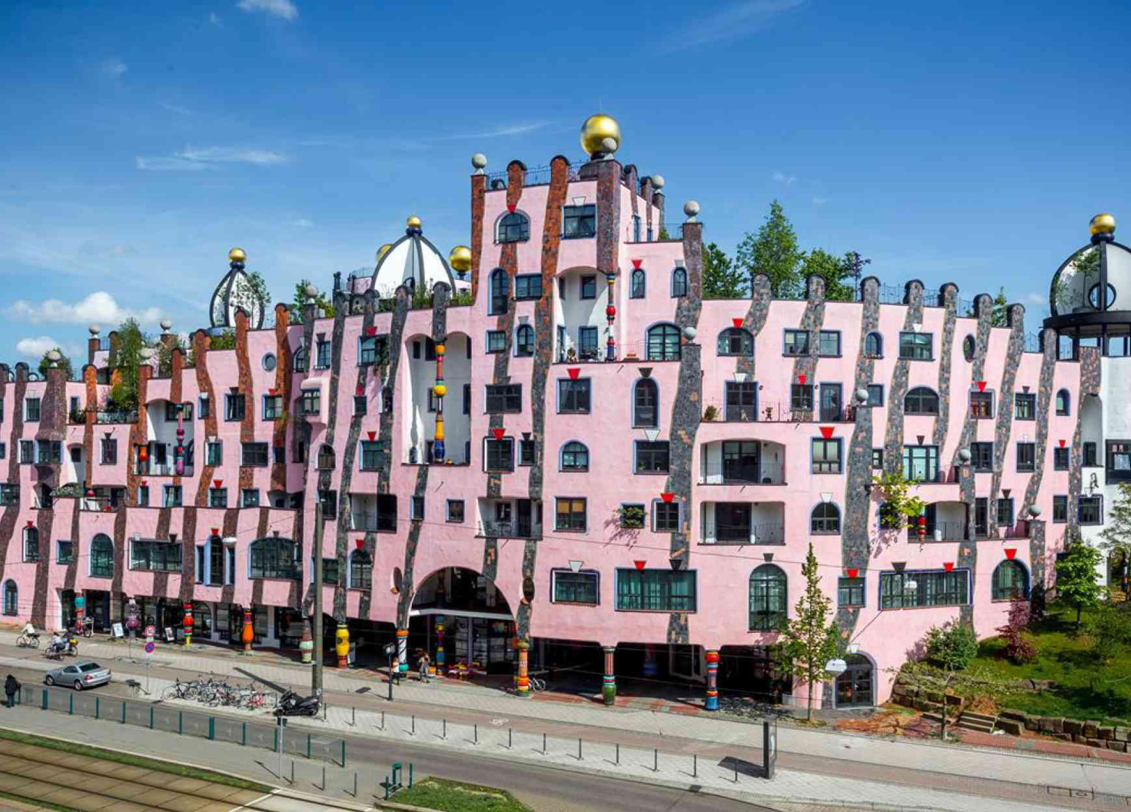 Mosaïque hundertwasser la citadelle verte de Magdebourg