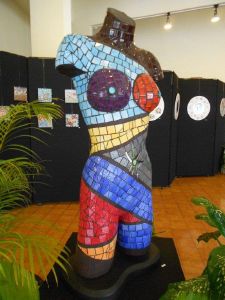 mosaique sur buste femme mme Demore du Vanuatu