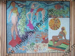 mosaique piscine de Bressuire dans le 79
