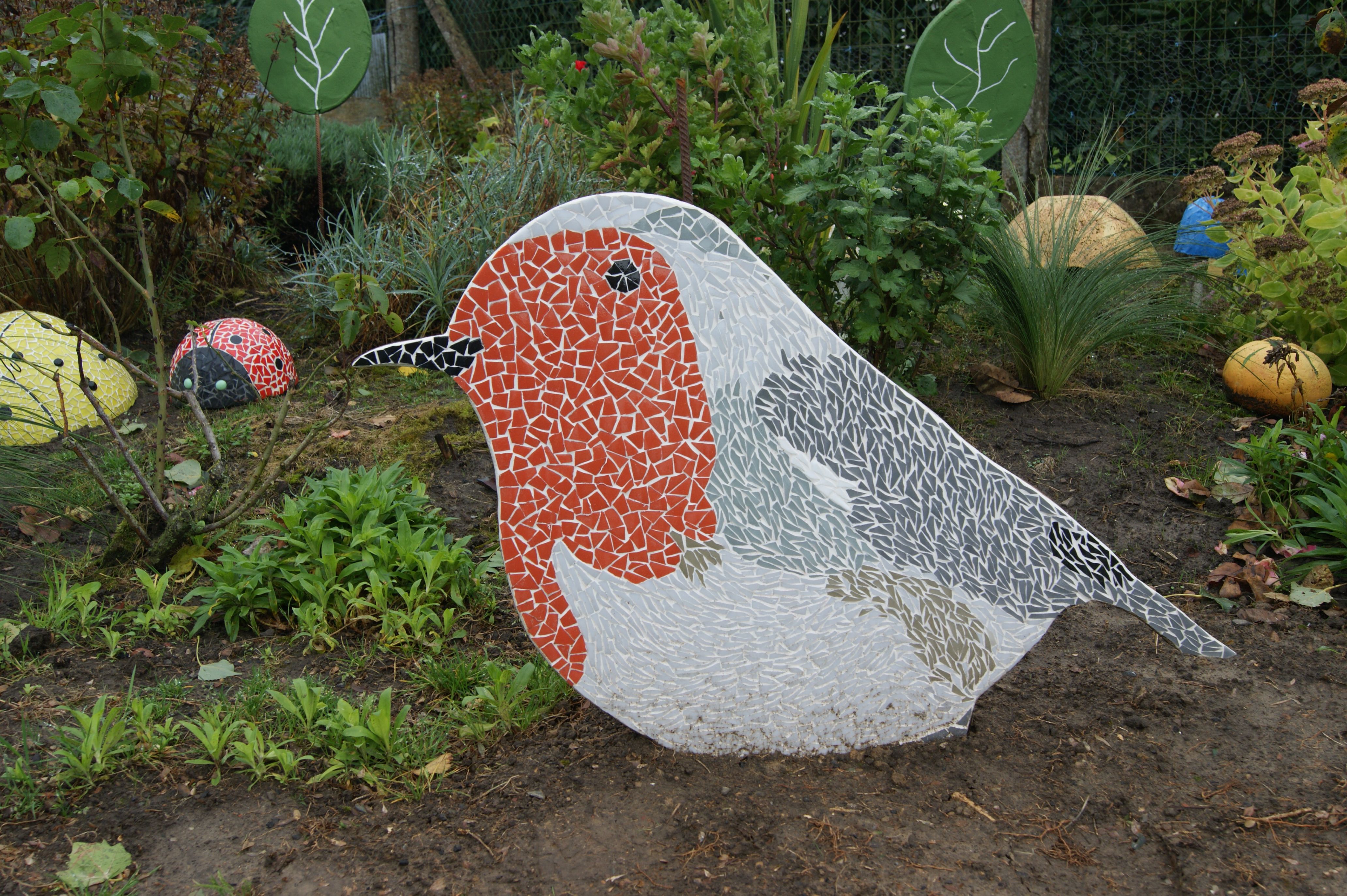 mosaique mat sculpture extérieure