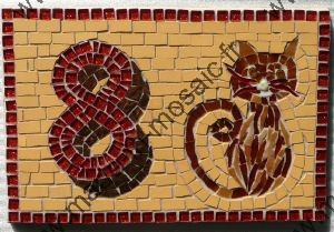 mosaique numeros rue emaux et grès