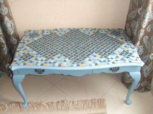 mosaique table avec gres et vetrocristal de Mme baxendale