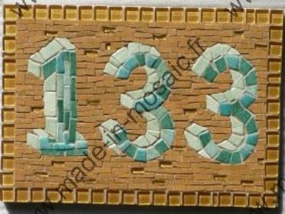 mosaique numeros rue emaux et grès