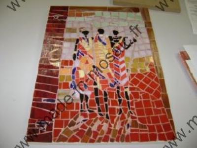 exemple de mosaique d'après un tableau