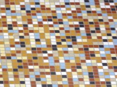 sol création made in mosaic pour l'épicerie du verre volé dans le 11ème à PARIS