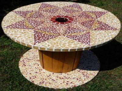Table sur touret de Corinne