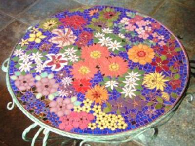 table fleurs de mme Messeaux