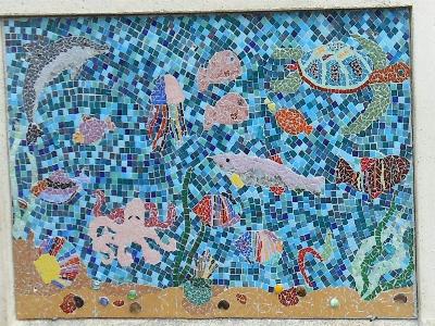 mosaique de l'école maternelle Montafilan de plélan le petit côte d'Armor