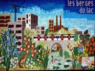 mosaique mr Verleyne et le club des jeunes de la ville de boissy saint léger